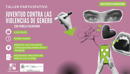 EAPN organiza un taller para jóvenes sobre prevención de violencia de género el 8 de mayo en Madrid.