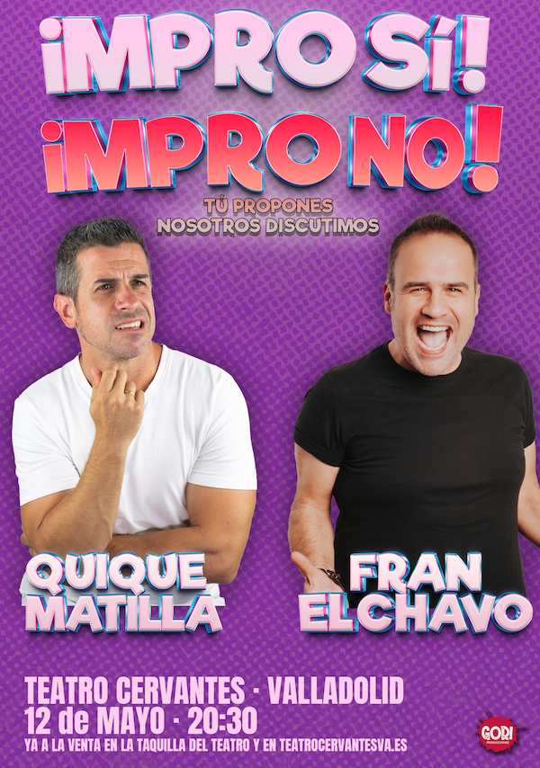Valladolid acoge en mayo tres espectáculos de comedia con improvisación, monólogos y humor de actualidad en distintos teatros.