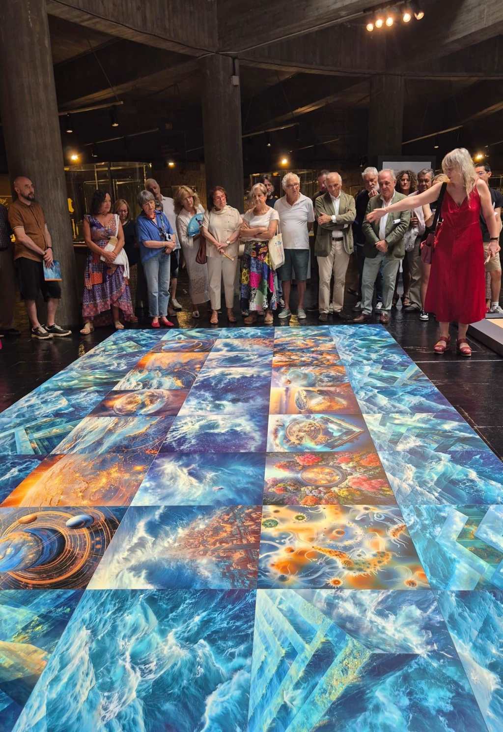 El Museo de Palencia acoge hasta abril de 2027 “Terra ignota”, una exposición de Marina Núñez inspirada en el mosaico romano de Océano y las Nereidas.