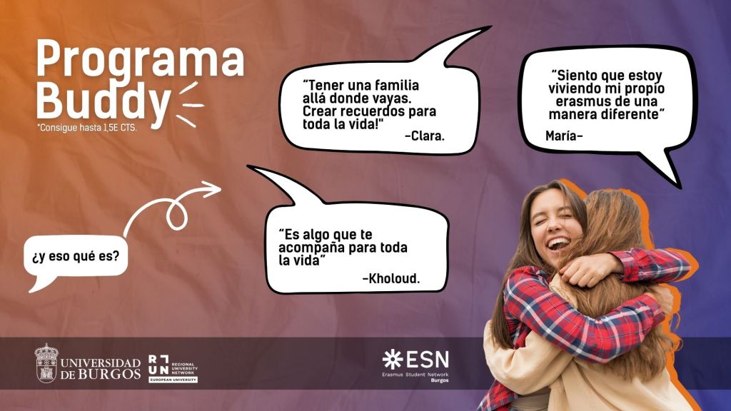 El programa Buddy de la Universidad de Burgos busca voluntarios para acompañar a cerca de cien alumnos Erasmus durante el próximo curso.