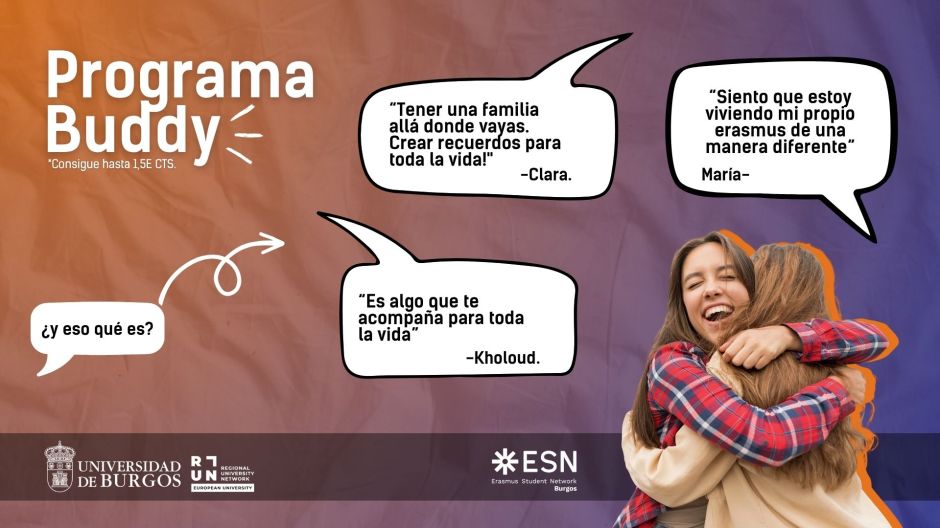 El programa Buddy de la Universidad de Burgos busca voluntarios para acompañar a cerca de cien alumnos Erasmus durante el próximo curso.