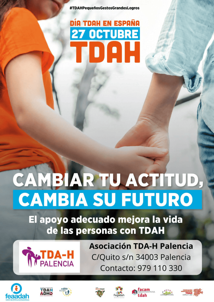 TDAH Palencia, Asociación TDA-H Palencia, Día Nacional del TDAH, zumba solidario, Plaza Mayor de Palencia, Carmen Blanco, Alma Activa, trastorno por déficit de atención e hiperactividad, sensibilización TDAH, inclusión social.